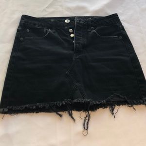 Black American eagle mini skirt